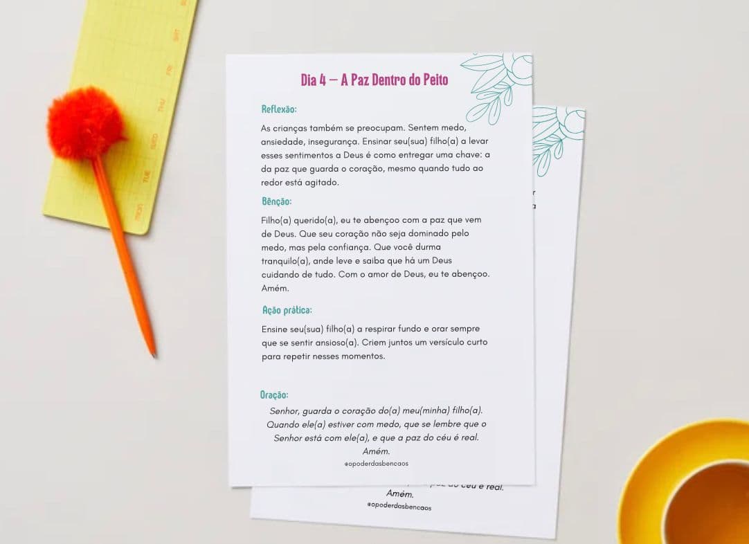 Página interna do material 5 - O Poder das Palavras